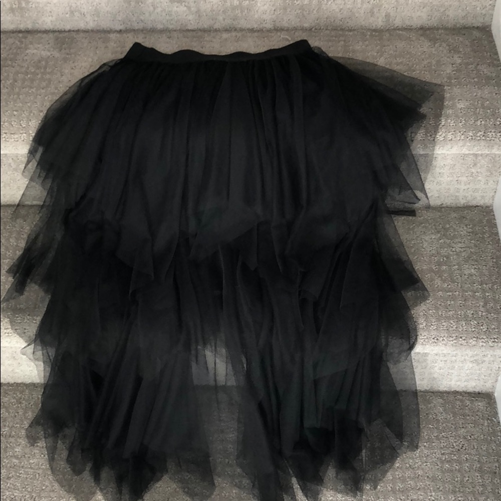 Black tulle skirt